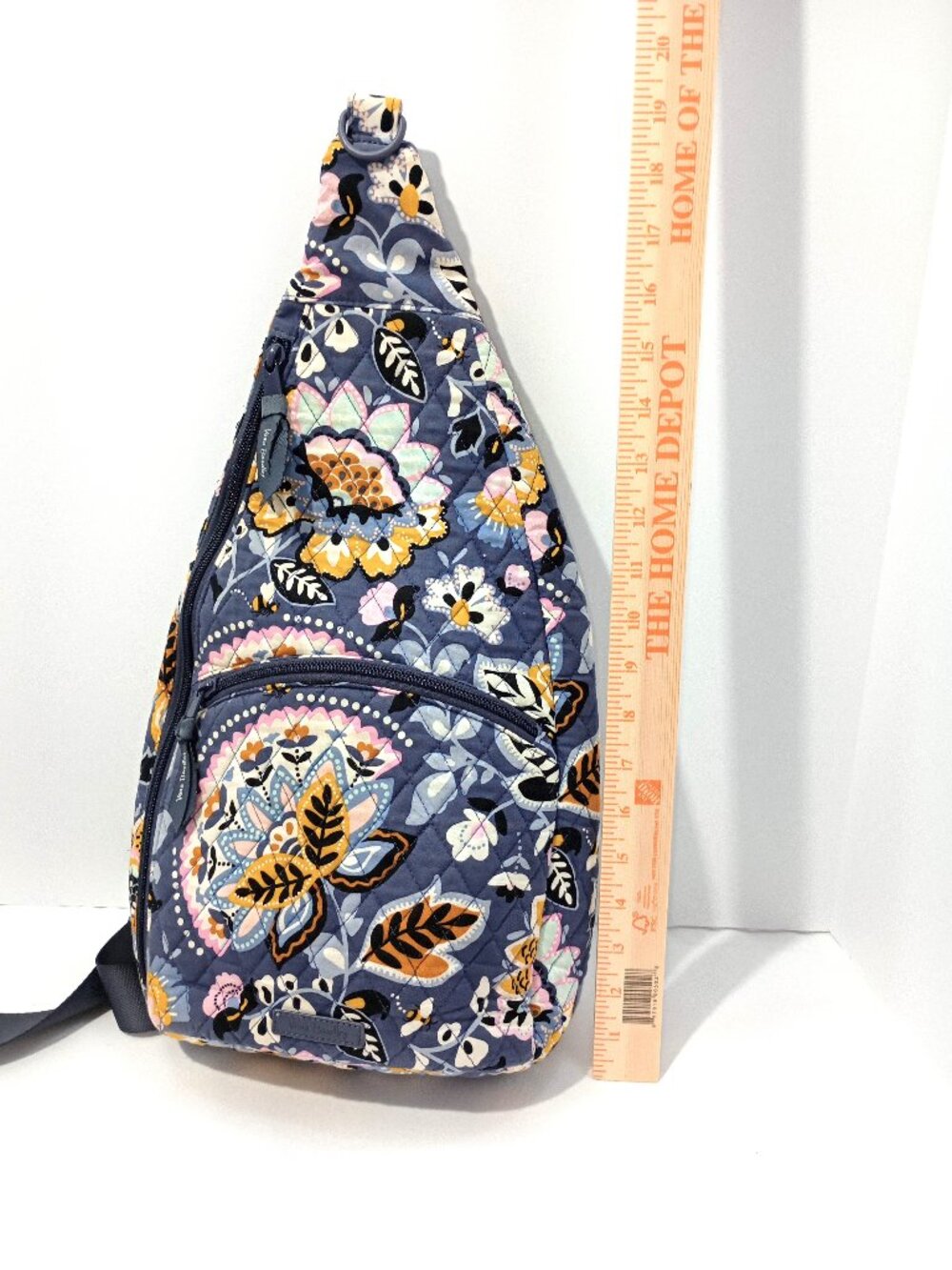 Vera Bradley Floral Quilted Sling Backpack Crossbody Travel Bag